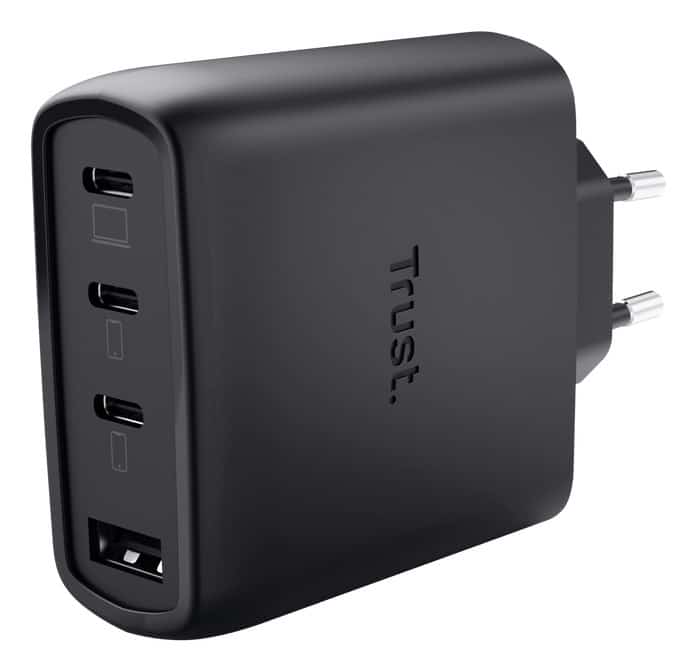 Ładowarka TRUST MAXO 65W czarna 3xC 1xA