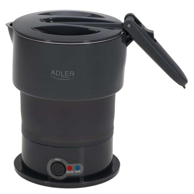Czajnik silikonowy ADLER AD 1377g, 0,6 l, szary