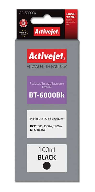 Activejet AB-6000Bk Buteleczka z tuszem 100ml czarny