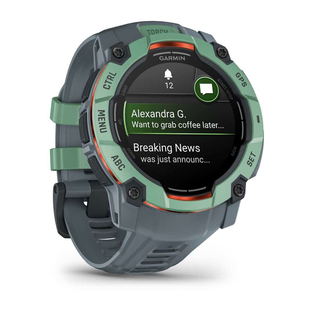 Zegarek sportowy Garmin Instinct 3 AMOLED 50mm Neotropic Twilight Zielony