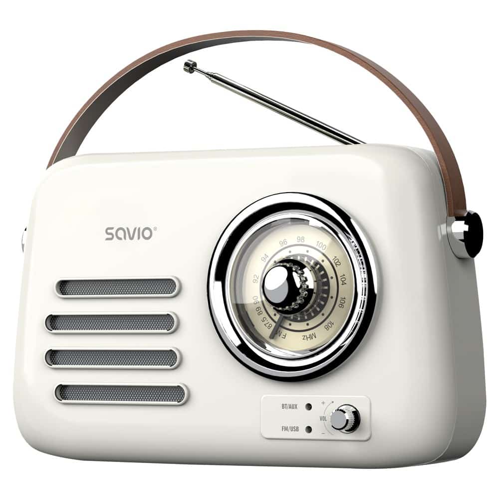 SAVIO RADIO PRZENOŚNE BIAŁE RS-02