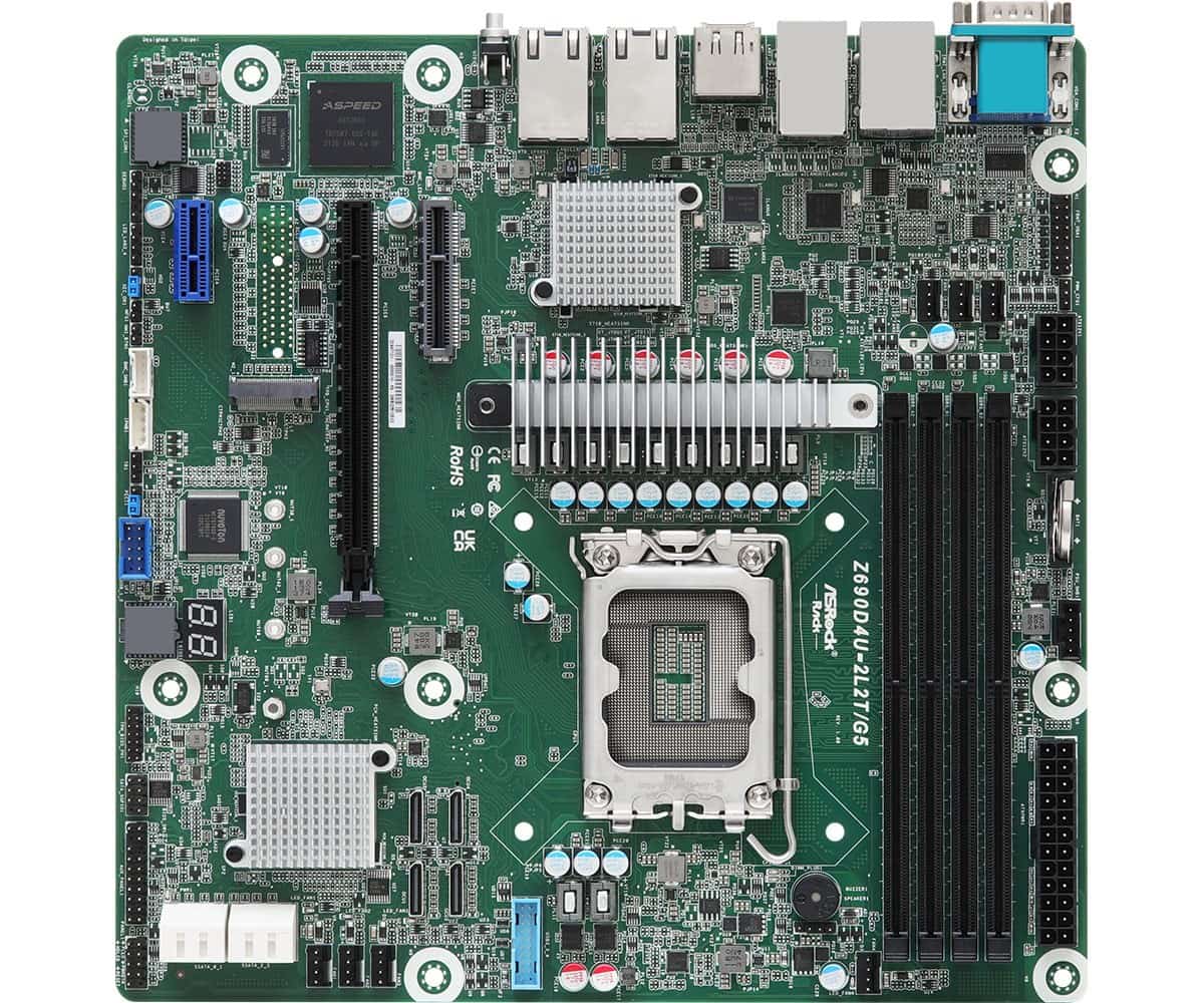 Płyta główna ASRock Z690D4U-2L2T/G5 1x LGA1700 Intel Core 12/13gen Z690 (4xDIMM, SATA, 1xM.2, 2xGbE, 2x10GbE, IPMI)