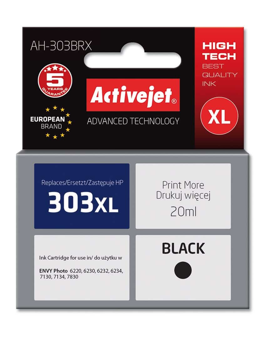 Activejet AH-303BRX Tusz 20ml czarny do HP Envy