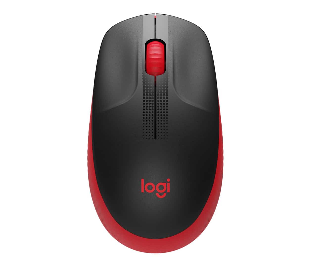 MYSZ LOGITECH M190 RED - Oburęczna, Czarna