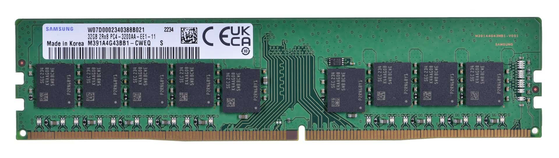 Samsung UDIMM ECC 32GB DDR4 3200MHz