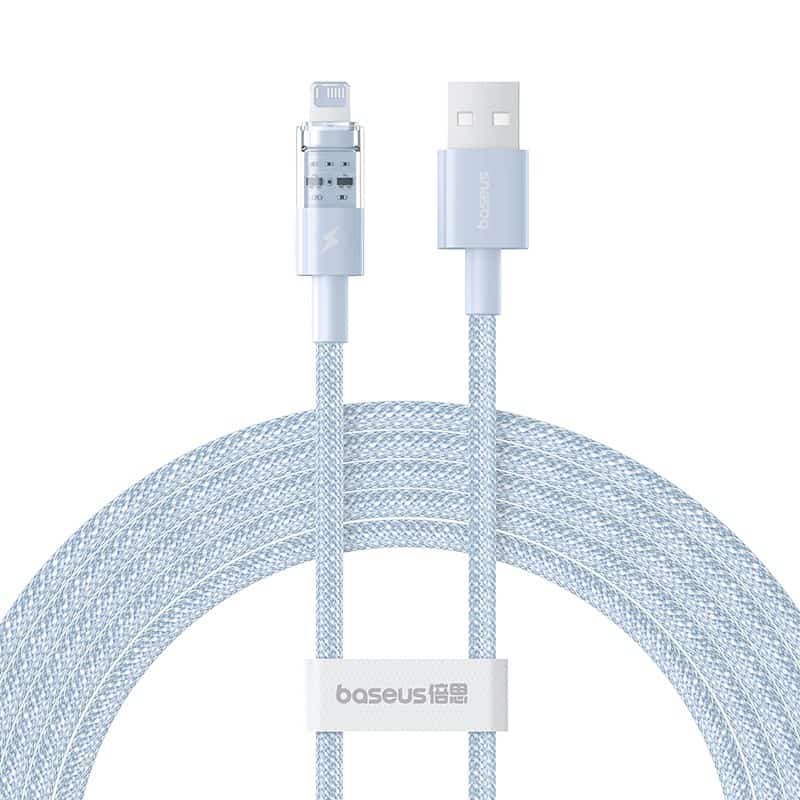 Kabel Baseus Gem Typ USB typ A - Lightning 2.4A 2m (niebieski)