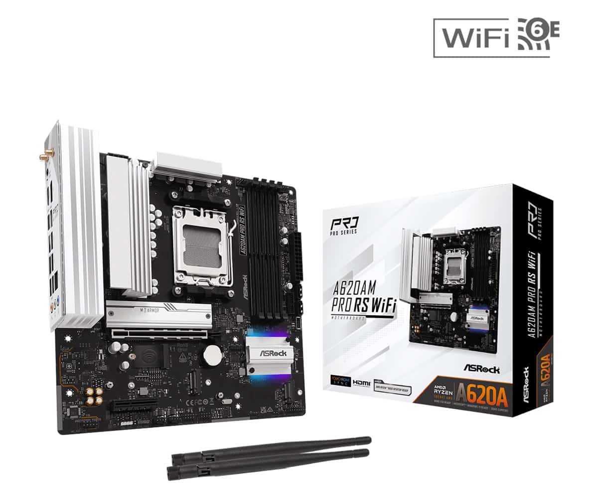 Płyta główna Asrock A620AM PRO RS WIFI Socket AM5