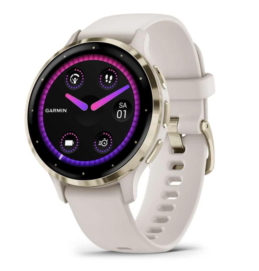 Zegarek Garmin Venu 3S, 41mm AMOLED Ivory