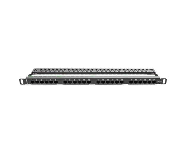 Patch panel Lanberg PPU5-0024-B, kat. 5e, 0.5U