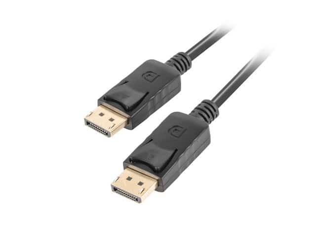 Kabel Lanberg  CA-DPDP-10CC-0018-BK (DisplayPort Męski - DisplayPort Męski; 1,8m; czarny)