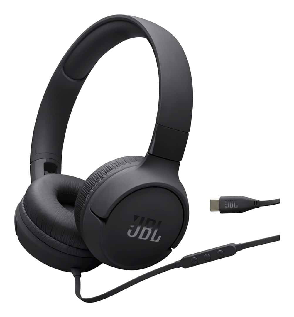 Słuchawki przewodowe JBL Tune 520 USB-C Czarne