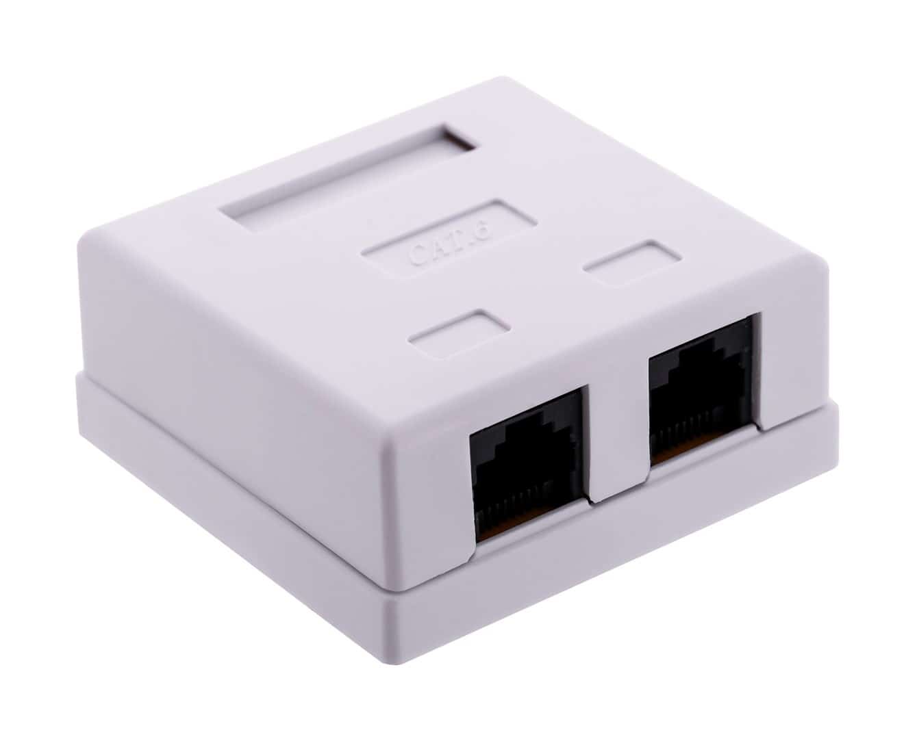 ALANTEC Gniazdo natykovę UTP kat.6 2xRJ45