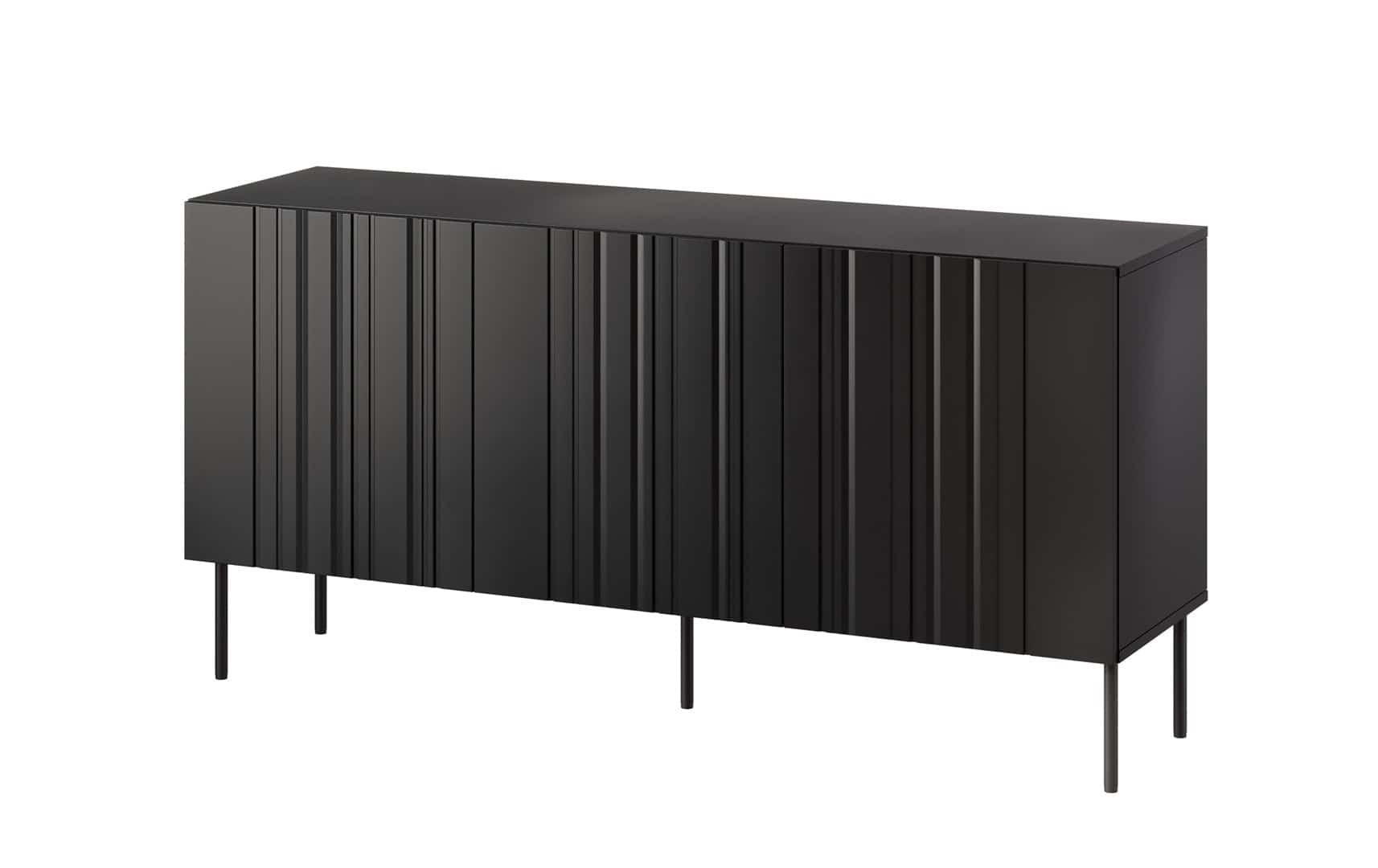 Komoda ISLA 150,5x40x75 czarny mat