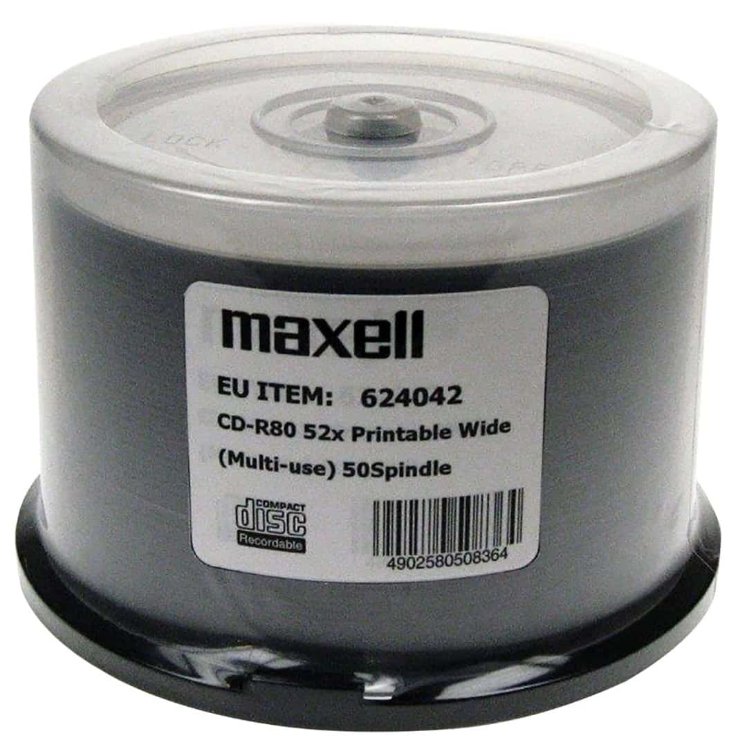 MAXELL CD-R 700MB  50 szt. 52x80 min, spindel, płyta do nadruku