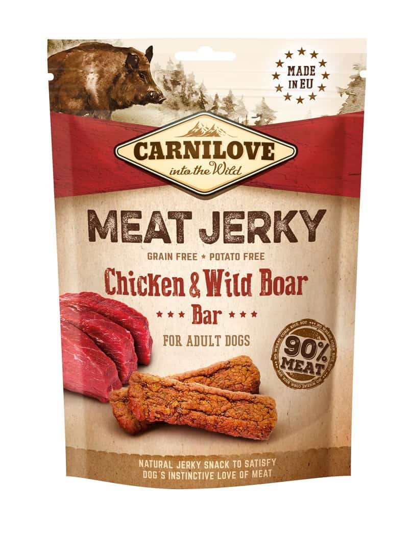 Carnilove Jerky Chicken & Wild Boar Bar Dog 100g