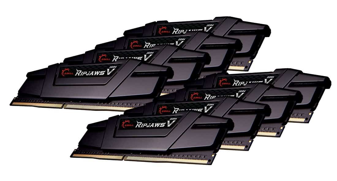 G.SKILL RIPJAWSV DDR4 256GB 8X32GB 3200MHZ CL14