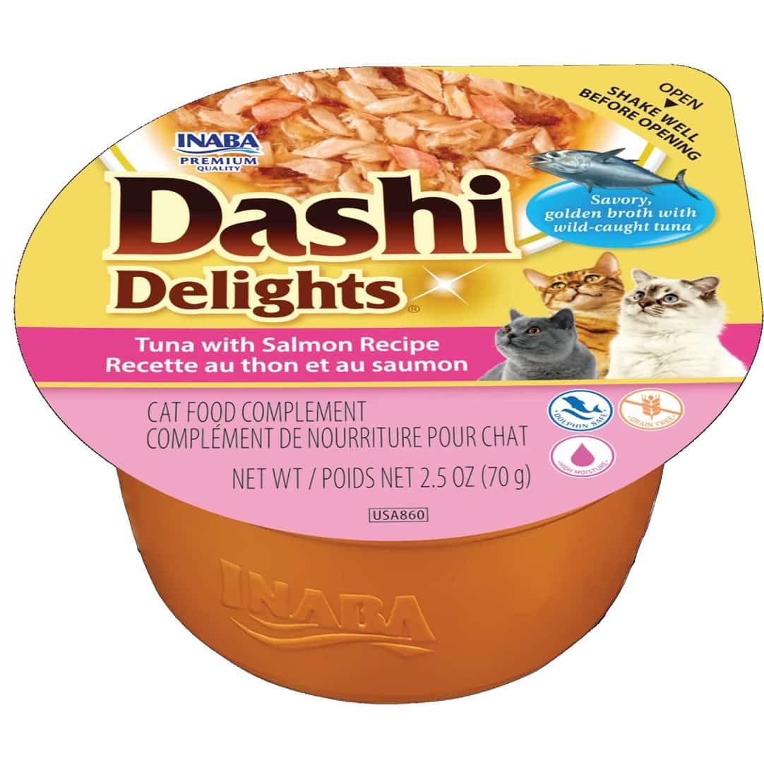 INABA CAT DASHI DELIGHTS TUNA WITH SALMON 70g