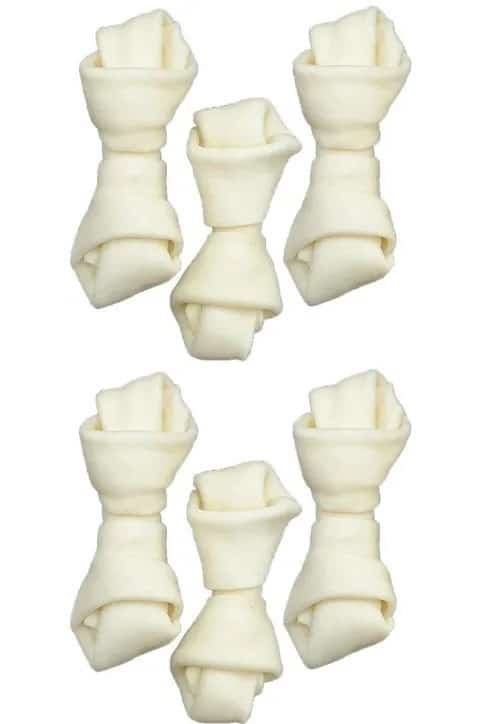 ZOLUX Kość wiązana biała 6 cm x 6