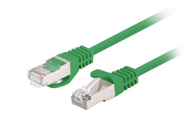 PATCHCORD KAT.6 FTP 0.5M ZIELONY FLUKE LANBERG 10-PACK