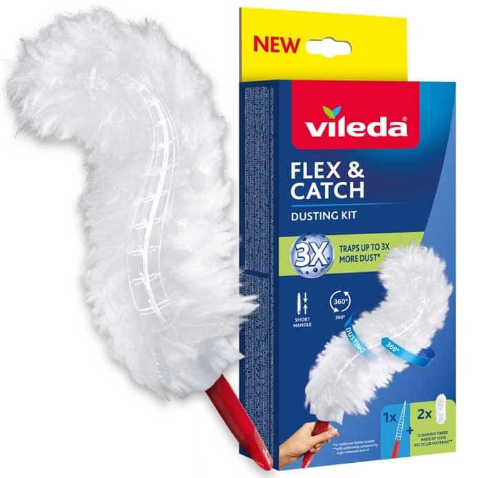 Miotełka Vileda Flex&Catch, uchwyt krótki, 2 wkładami