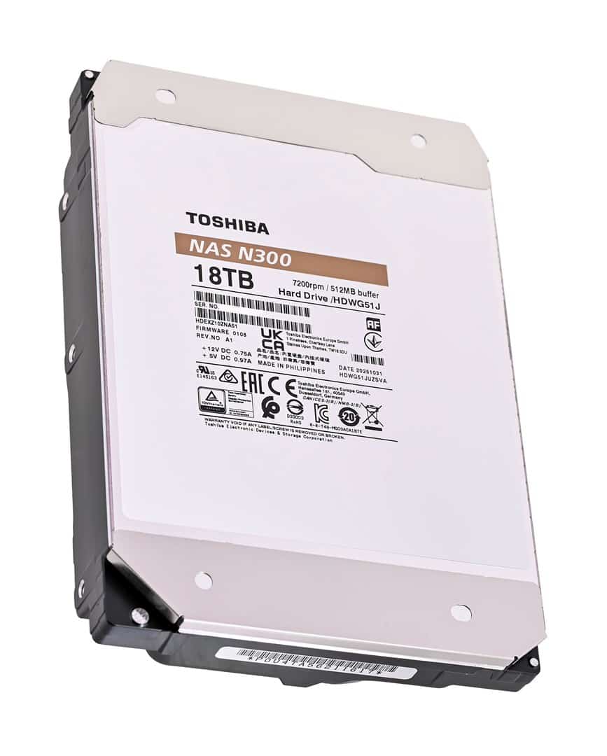 HDD Toshiba N300 18TB 3,5" SATA HDWG51JUZSVA BULK