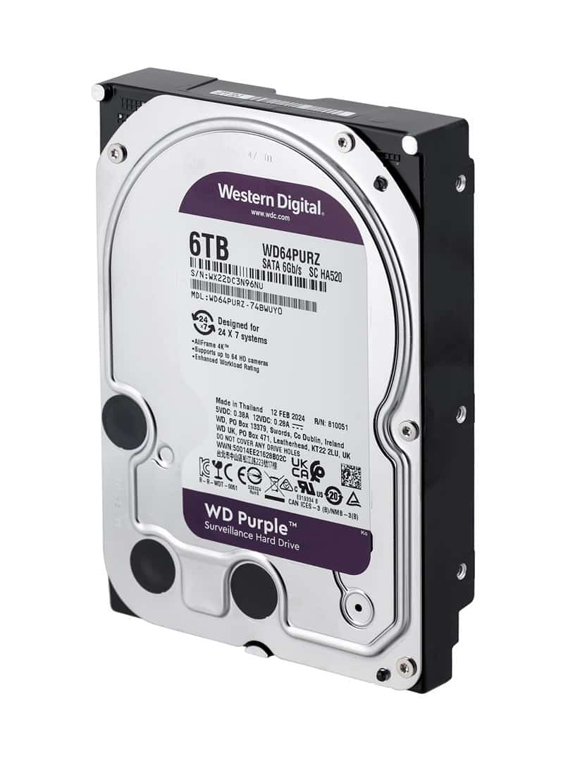 Dysk HDD WD Purple WD64PURZ 6 TB 3.5"