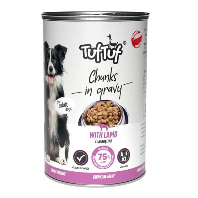 Tuf Tuf Puszka kawałki mięsne z jagnięciną 1250g