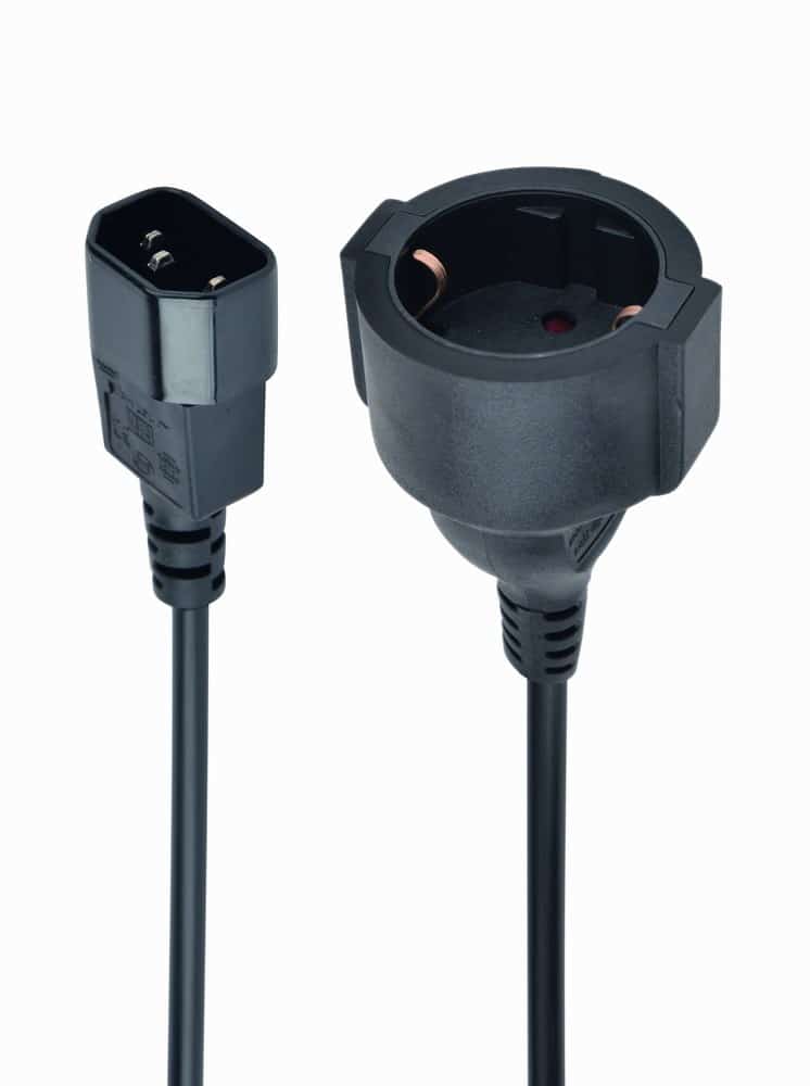 Adapter GEMBIRD PC-SFC14M-01, Czarny, 0,15m