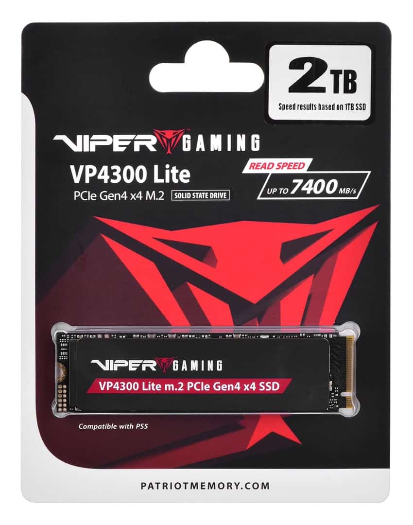 Patriot Viper VP4300L M.2 2TB NVMe SSD