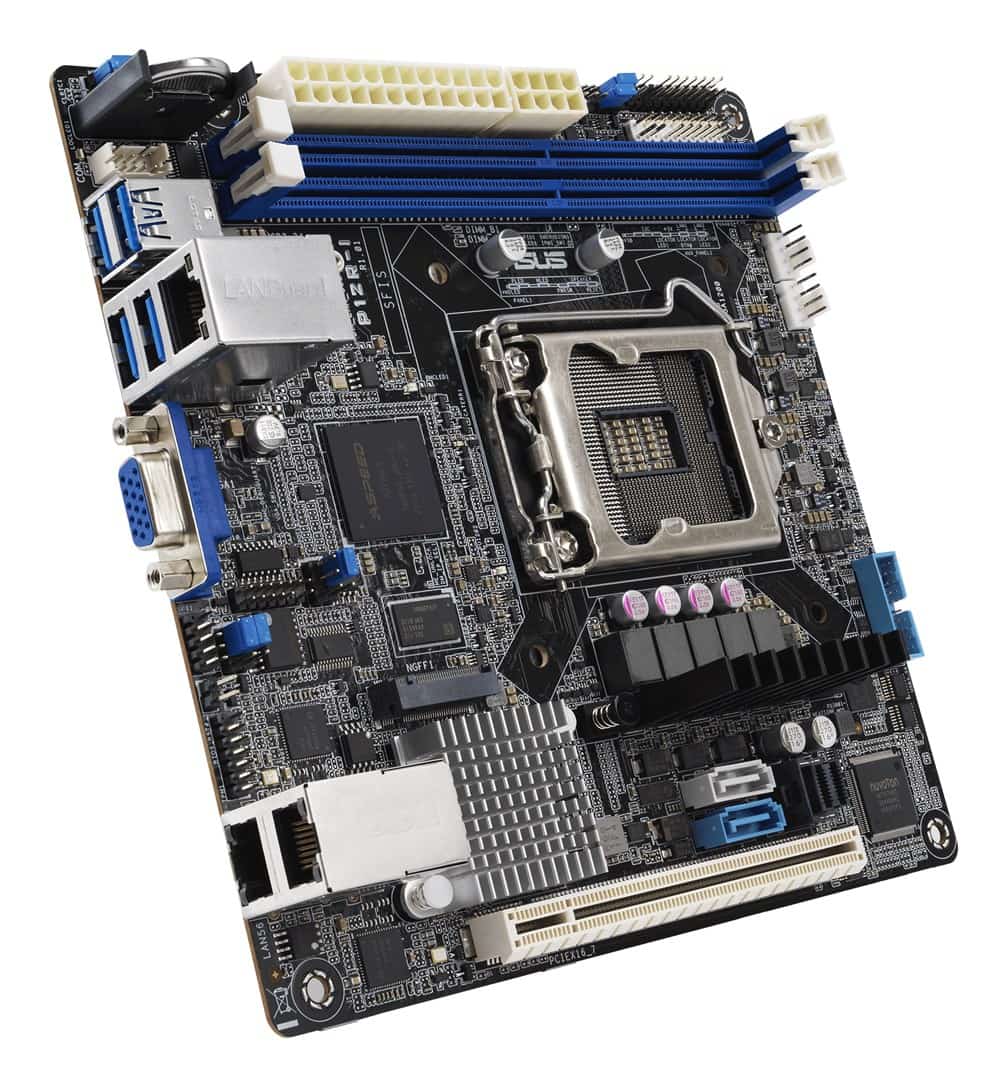 Płyta Serwerowa ASUS P12R-I/ASMB10 LGA-1200, C252,2DIMM, 1*PCIe x1slot, 6*SATA ports, 2*M2, 2 x Intel® I210AT + 1 x Mgmt LAN, ASMB10, MiniITX