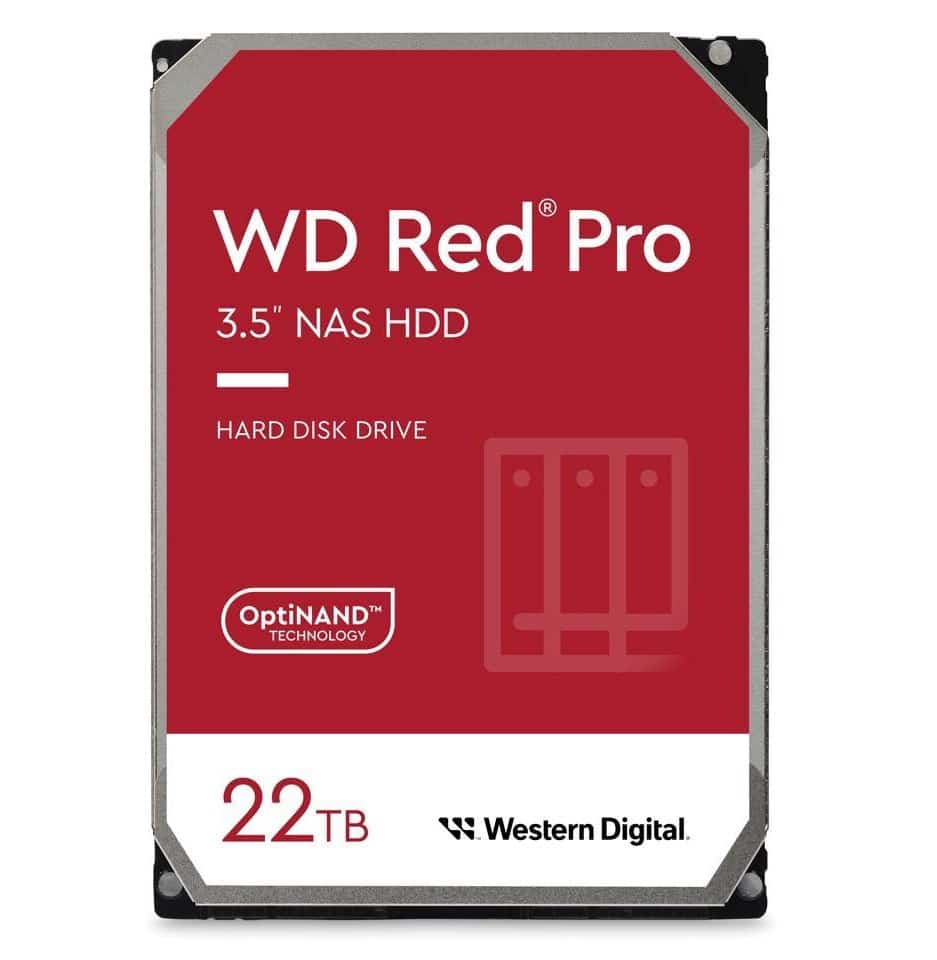 Dysk HDD WD Red Pro 22 TB, 3.5", 7200 obr/min