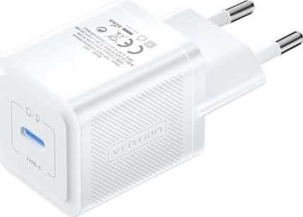 Ładowarka Vention USB-C 20W GaN biała