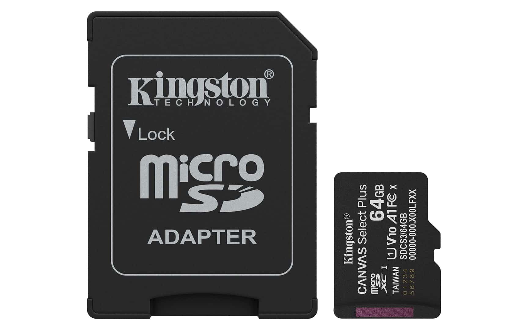 KINGSTON microSDXC 64GB Canvas Select Plus 3