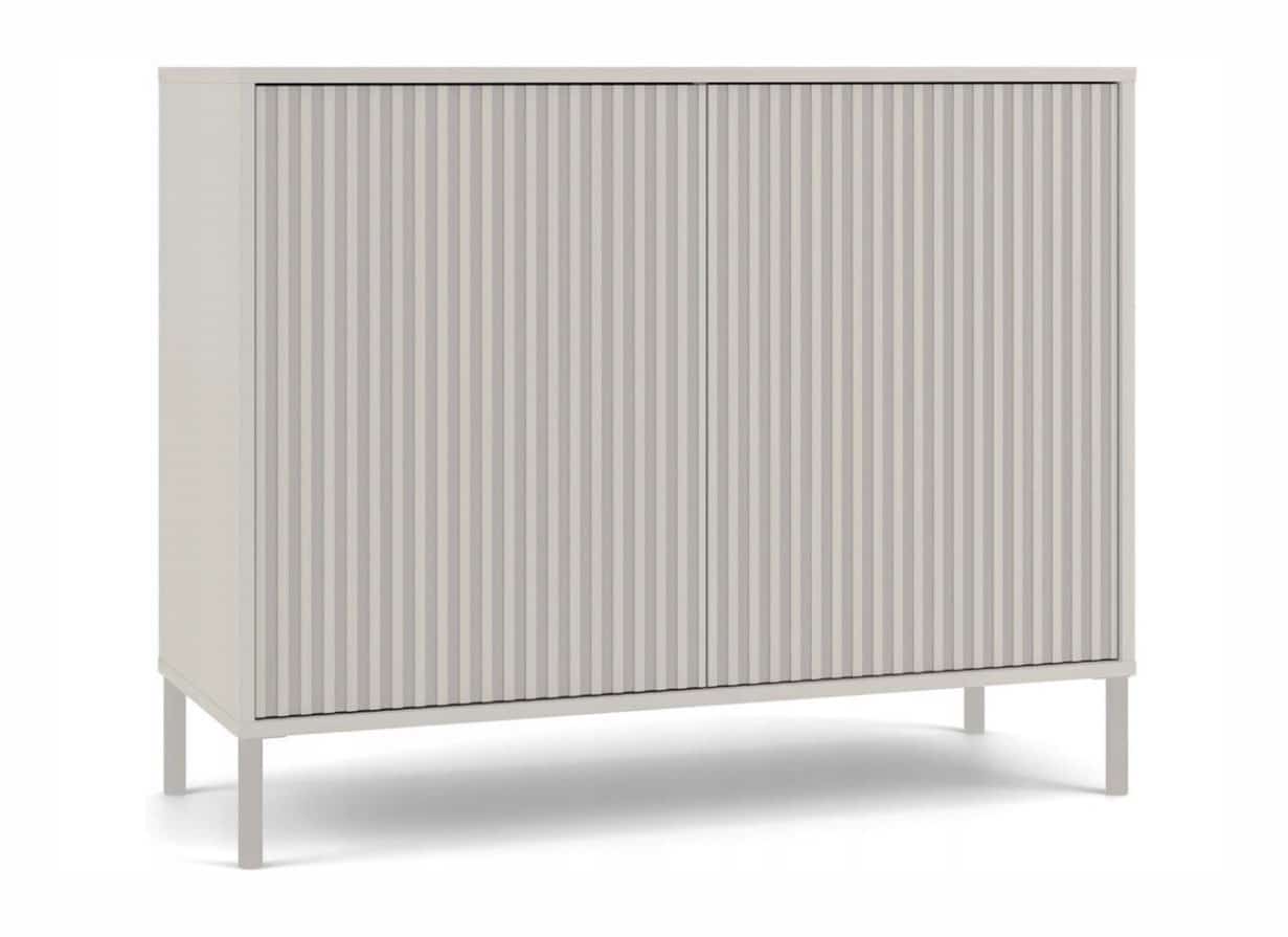 Komoda KAMARO 2D SLIM KASZMIR 4 Półki Metal
