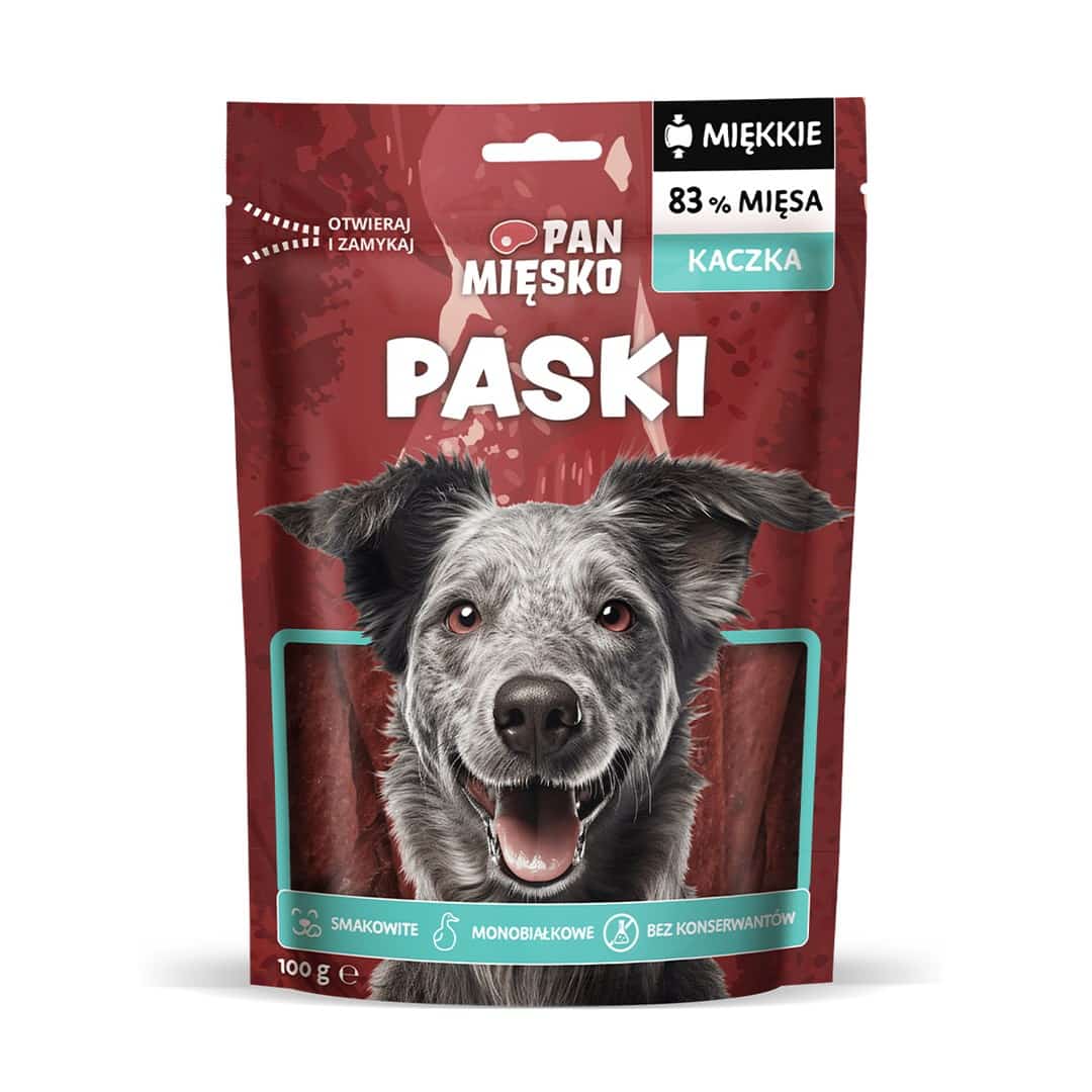 Pan Mięsko Przysmak Paski Kaczka 100g (12 szt)