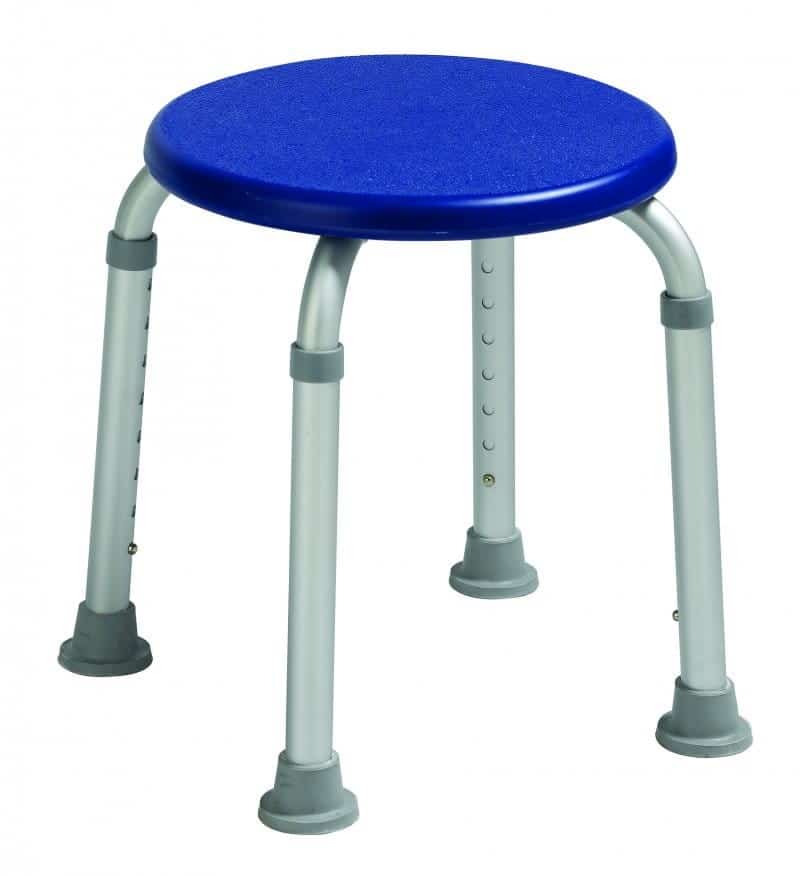 Taboret prysznicowy AT 51117 - Srebrny, Niebieski