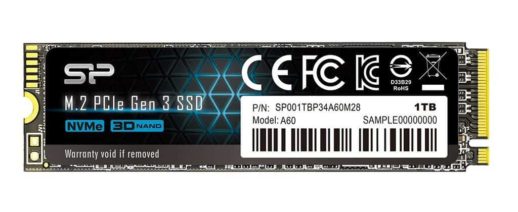 Dysk SSD Silicon Power A60 1TB M.2 PCIe NVMe