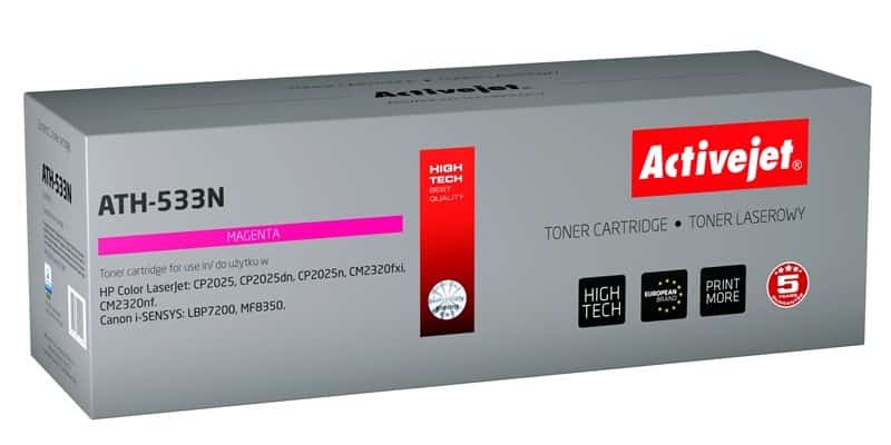 Activejet ATH-533N Toner, 3200 stron, czerwony
