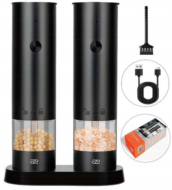 PROMIS ZESTAW MŁYNKÓW USB Z PODSTAWKĄ MP34DUO