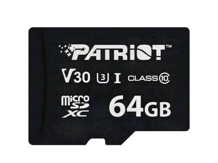 Patriot VX Series 64GB MicroSDXC V30 UHS-I U3