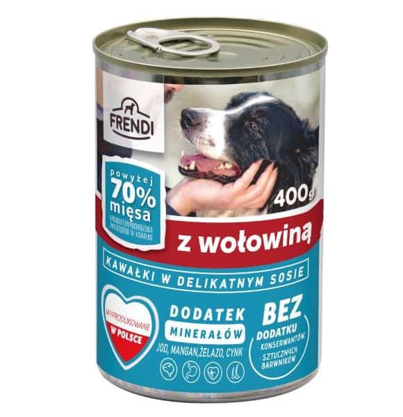 Frendi puszka dla psa z wołowiną w sosie 400 g