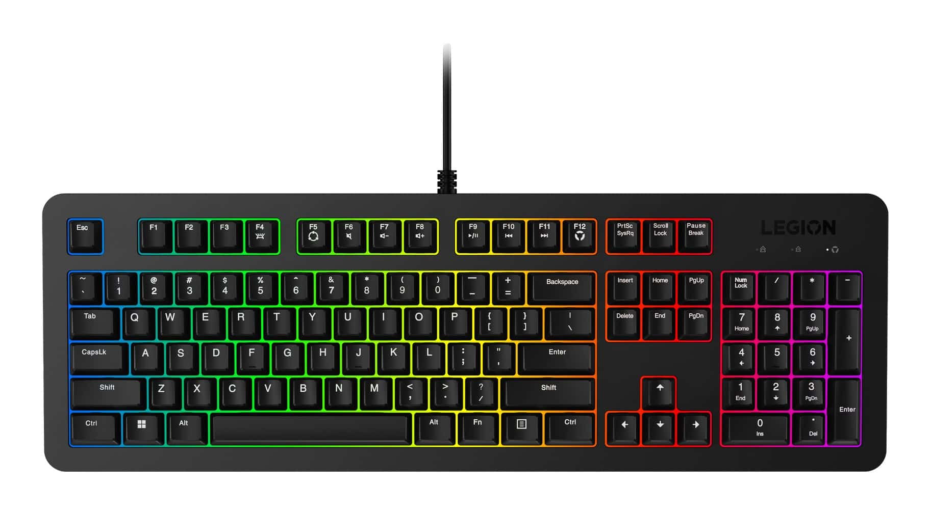 Klawiatura gamingowa Lenovo Legion K310 RGB US English GY41N91873