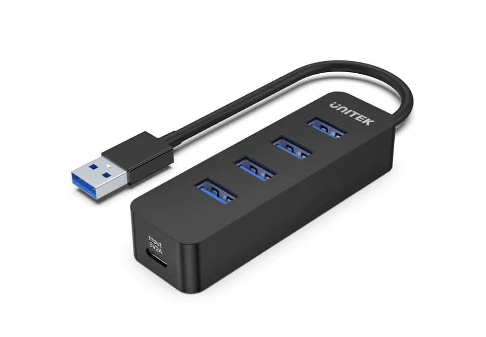 UNITEK HUB USB-A 4X USB-A 3.1, AKTYWNY, 10W