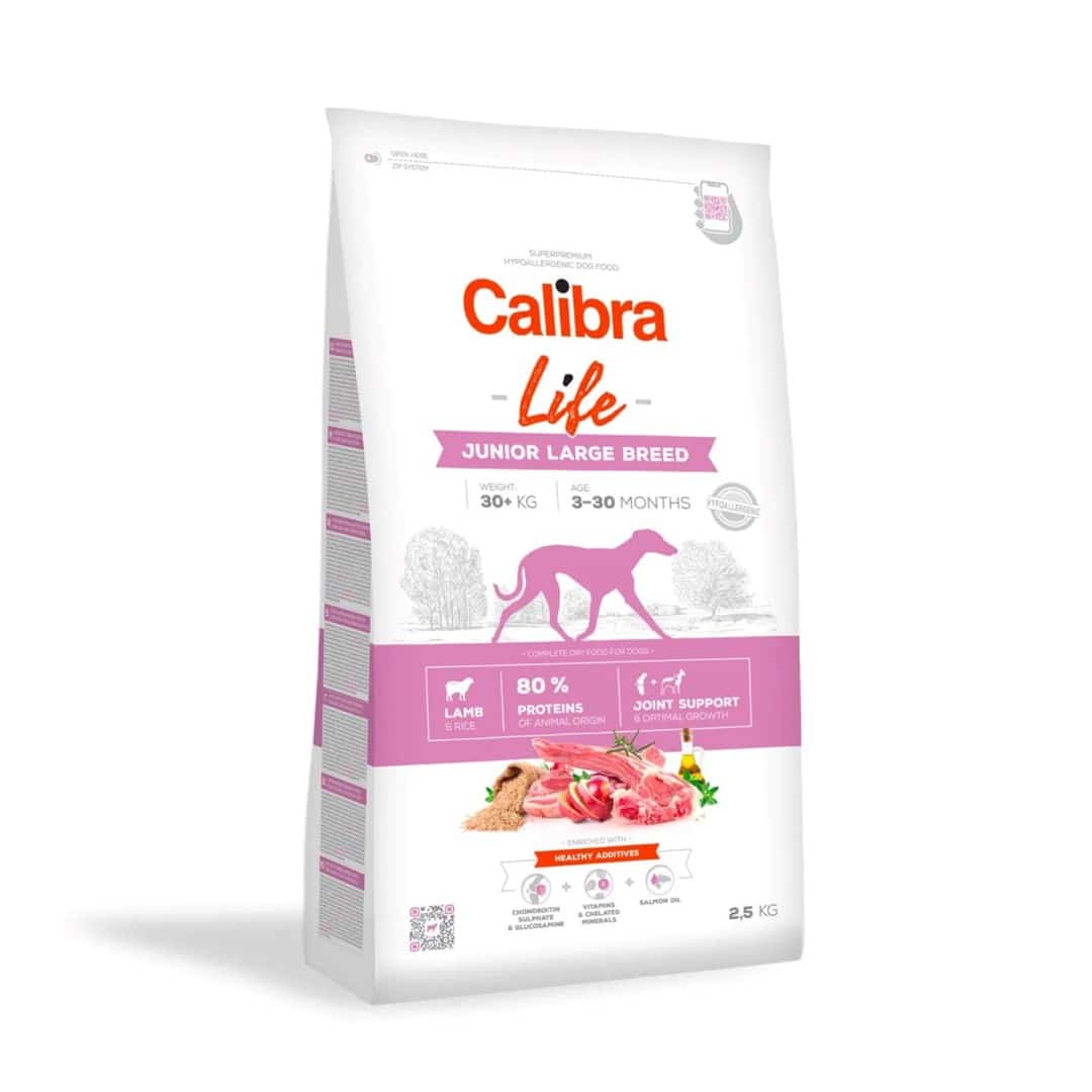 CALIBRA DOG life junior large breed lamb 2,5kg