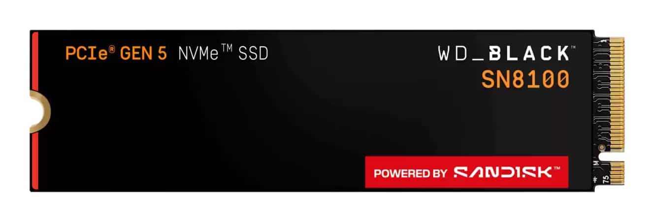 SSD WD Black SN8100 w/o HS 8TB WDS800T1X0M