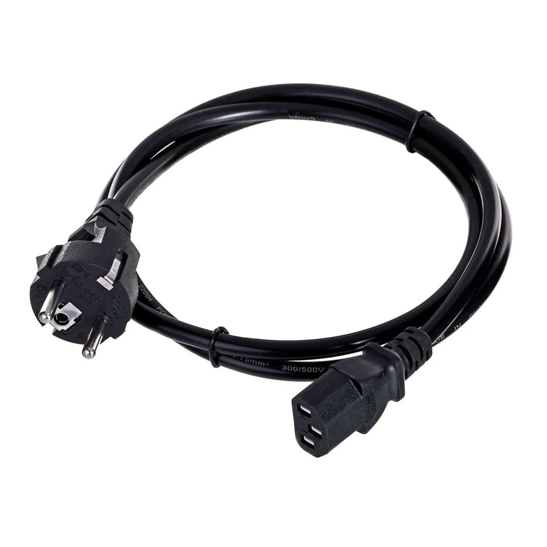 Kabel SAVIO CL-89 C13-Schuko, 1,2m, czarny