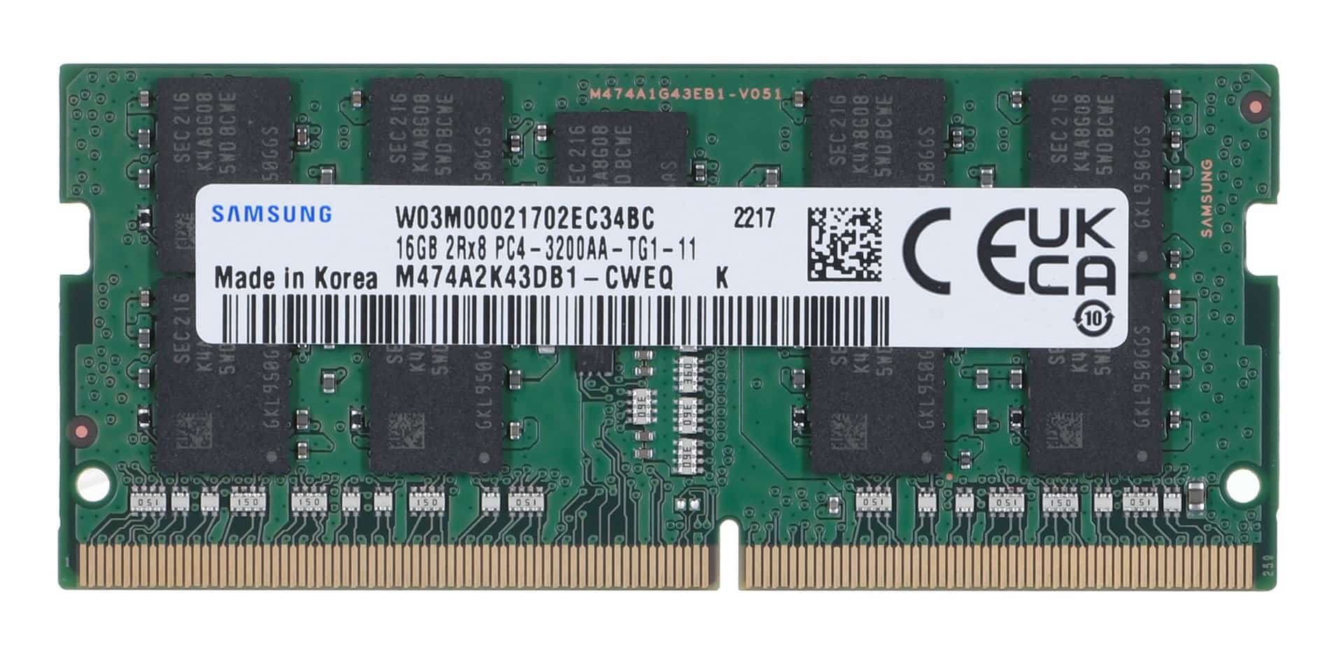Samsung SO-DIMM ECC 16GB DDR4 3200MHz