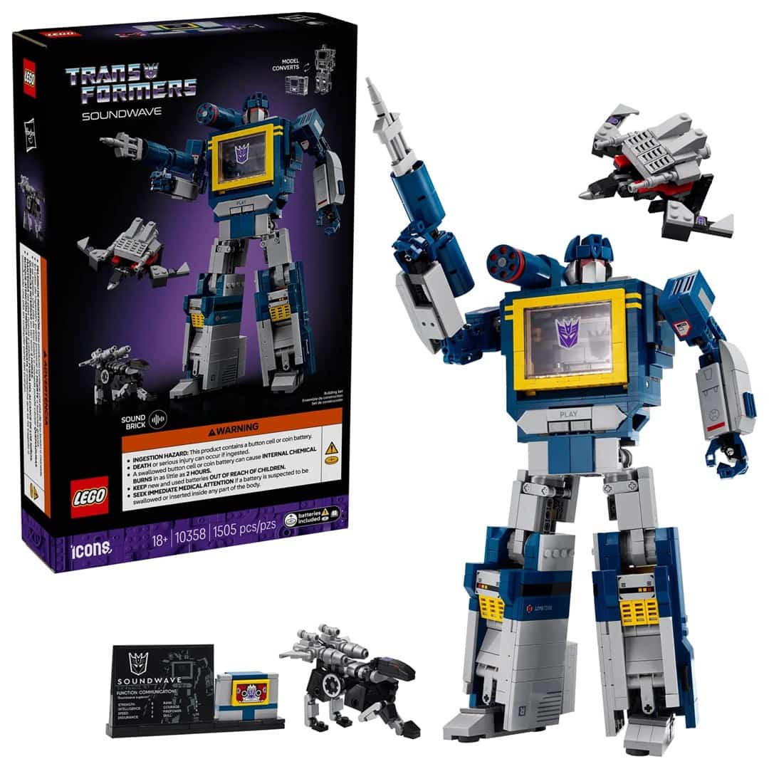 LEGO Icons Transformers: Soundwave 1505 Elementów