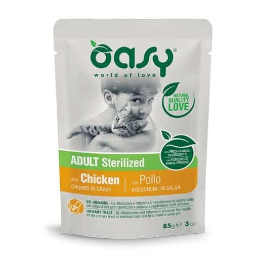 Oasy Chunks in gravy Adult Sterilized Chicken 85gr