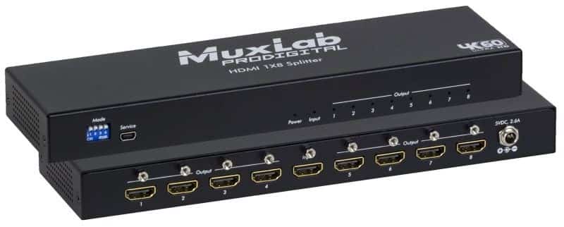 MUXLAB SPLITTER HDMI 1X8, 4K/60